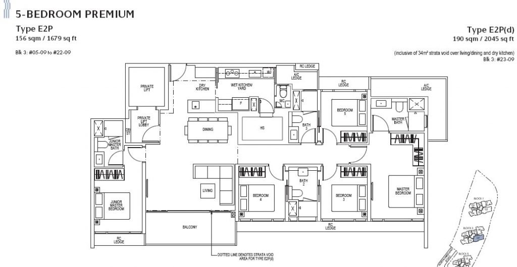 5-Bedroom Premium E2P Floor Plan