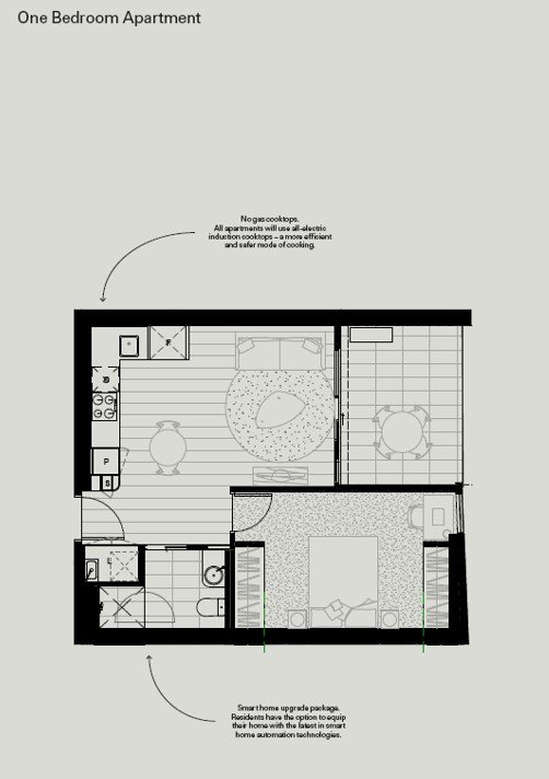 Typical Floor Plan - 1 bedroom