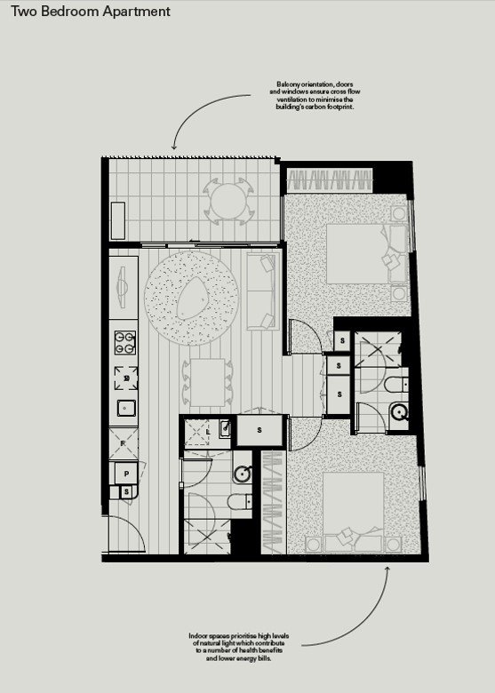 Typical Floor Plan - 2 bedroom