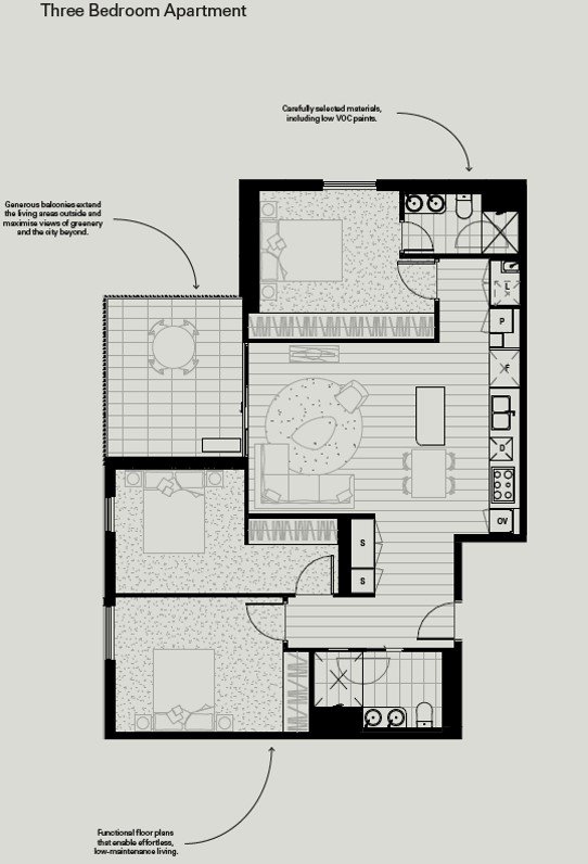 Typical Floor Plan - 3 bedroom